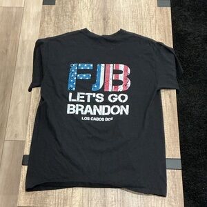 Gildan Black T-Shirt with Bold White Text